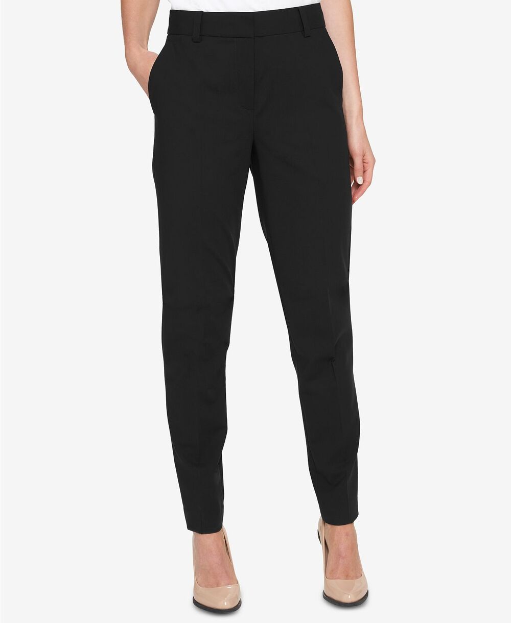 DKNY Women's Petite Essex Pants Black Career Business Petite NEW Size 16P